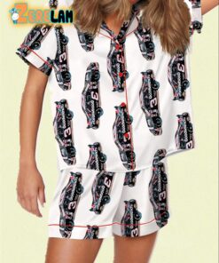 Nascar Black Race Car Satin Pajama Set