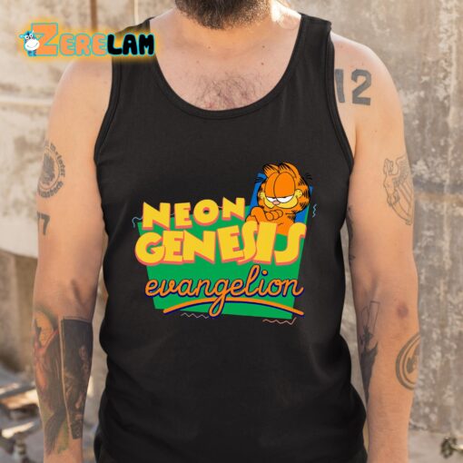 Neon Genesis Evangelion Garfield Shirt