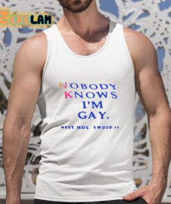 Nobody Knows Im Gay Shirt 5 1