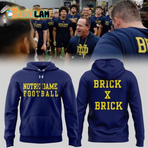 Notre Dame Football Brick x Brick Hoodie