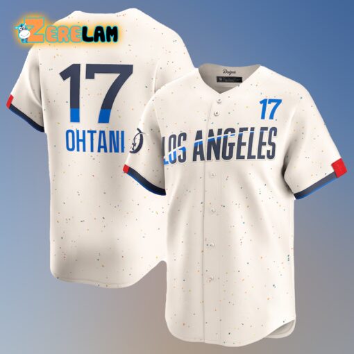 Ohtani 17 Dodgers City Connect Baseball Jersey 2024