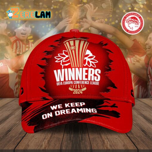 Olympiacos Winners Europa Conference League 2024 We Keep On Dreaming Hat