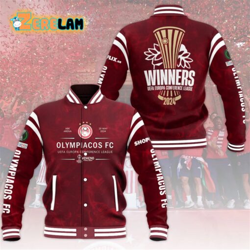 Olympiacos Europa Conference League Baseball Jacket