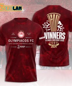 Olympiacos Europa Conference League Winners 2024 Shirt