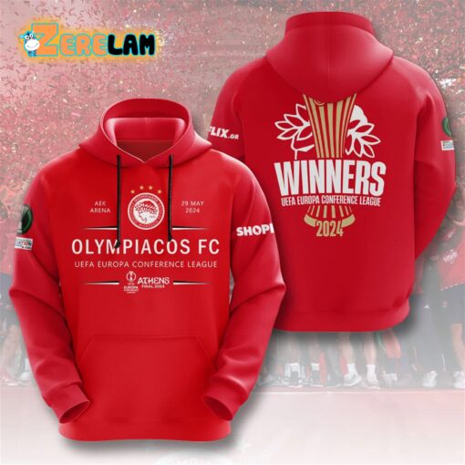 Olympiacos 2024 Winners Europa Conference League Hoodie