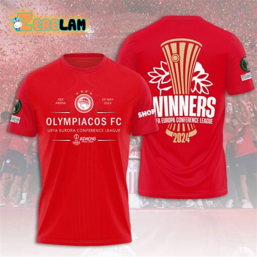 Olympiacos 2024 Winners Europa Conference League Hoodie