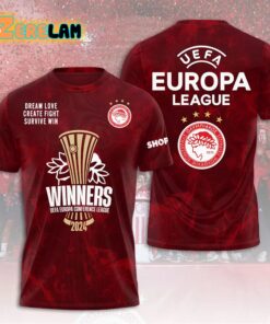 Olympiacos Winners Europa Conference League 2024 Shirt