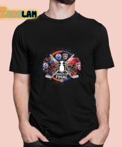 Panthers vs Oilers 2024 Stanley Cup Final Dueling Shirt 1 1