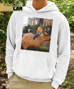 Pedro Pascal riding a Capybara in Last of Us Unisex Shirt 15 1