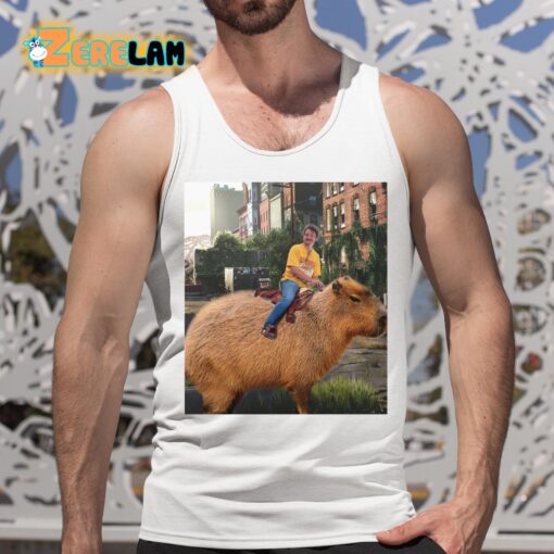 Pedro Pascal riding a Capybara in Last of Us Unisex Shirt