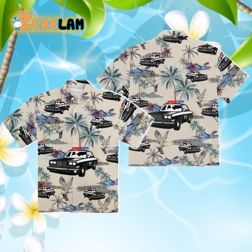 Police Car Hawaiian Shirt