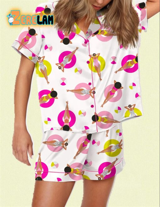 Pool Girls Satin Pajama Set