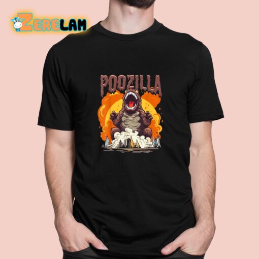 Poozilla Explosive Monstrous Diarrhea Poop Meme Shirt