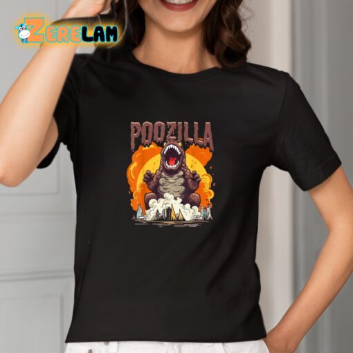 Poozilla Explosive Monstrous Diarrhea Poop Meme Shirt