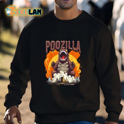 Poozilla Explosive Monstrous Diarrhea Poop Meme Shirt