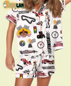 Racing Satin Pajama Set