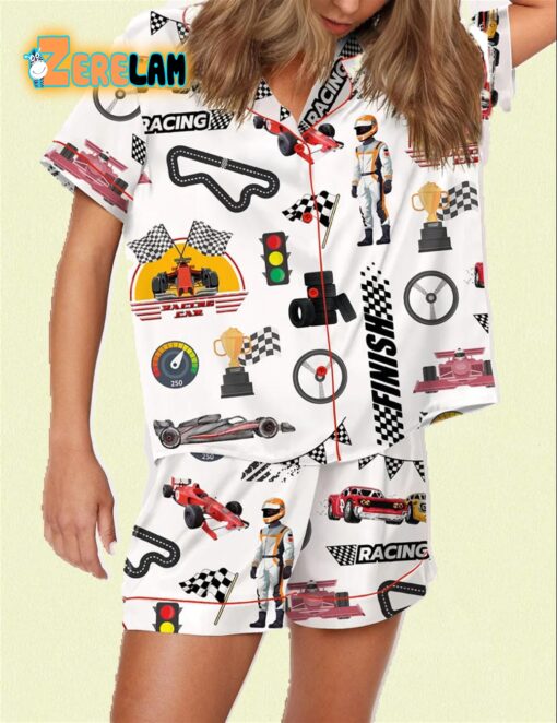 Racing Satin Pajama Set