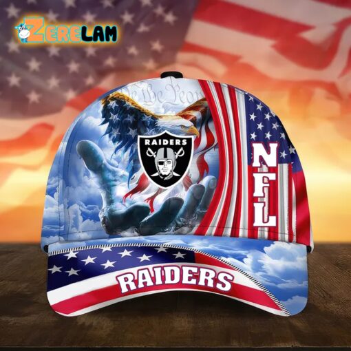 Raiders Premium American Flag Hat