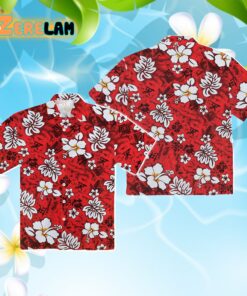 Red Hibiscus Hawaiian Shirt