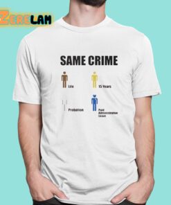 Same Crime Life 15 Years Probation Paid Administrative Leave Shirt