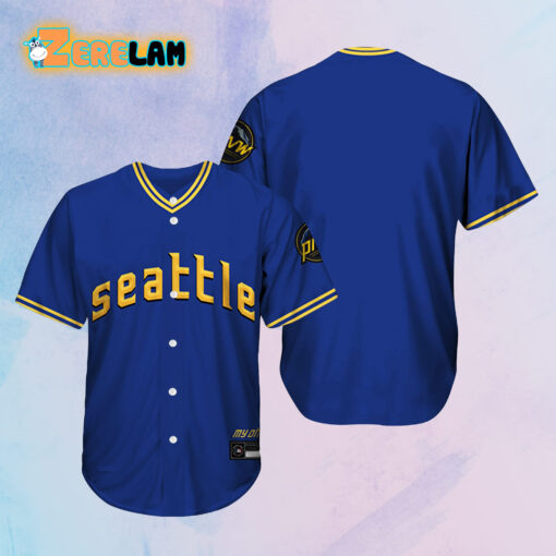 Seattle City Connect Customeize of Name Men’s Baseball Jersey