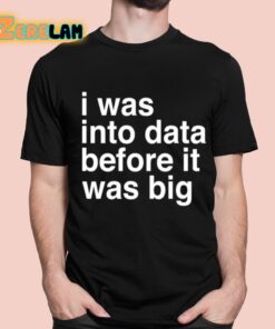 Sophie From Romania I Was Into Data Before It Was Big Shirt