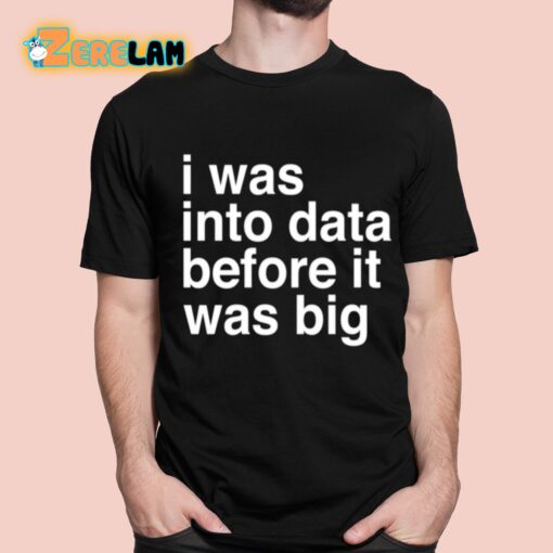 Sophie From Romania I Was Into Data Before It Was Big Shirt