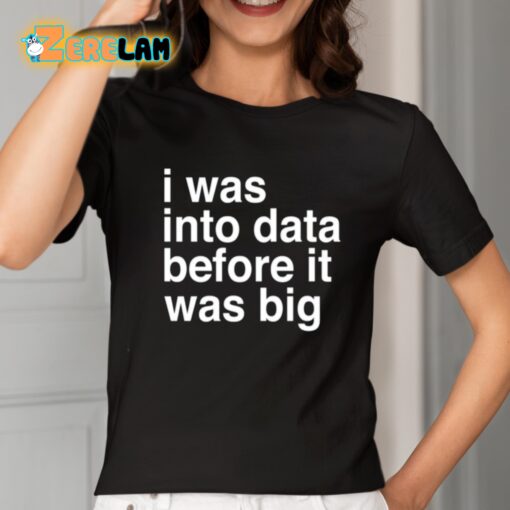 Sophie From Romania I Was Into Data Before It Was Big Shirt