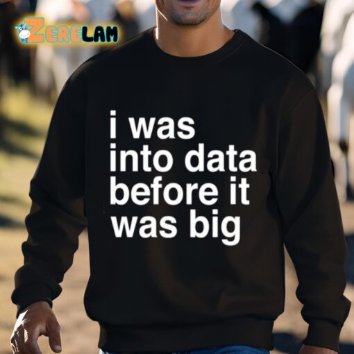 Sophie From Romania I Was Into Data Before It Was Big Shirt