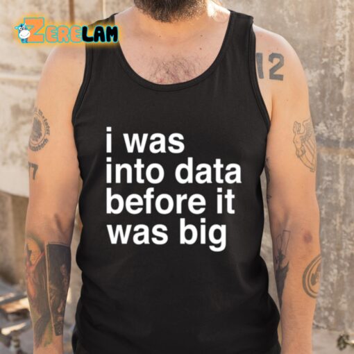 Sophie From Romania I Was Into Data Before It Was Big Shirt