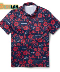 Texans Tropical Rose Hawaiian Shirt