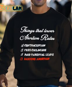 Things That Lower Abortion Rates Shirt 3 1
