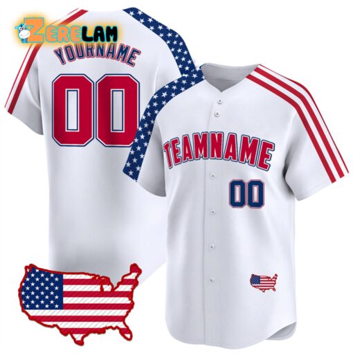 USA Custom Teamname Baseball Jersey