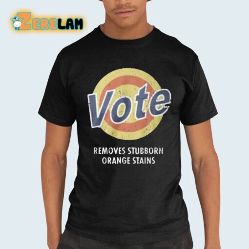 Vote Removes Stubborn Orange Stains Shirt