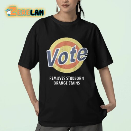 Vote Removes Stubborn Orange Stains Shirt