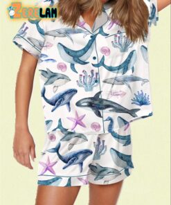 Whales Ocean Conservation Themed Pajama Set