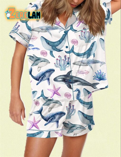 Whales Ocean Conservation Themed Pajama Set