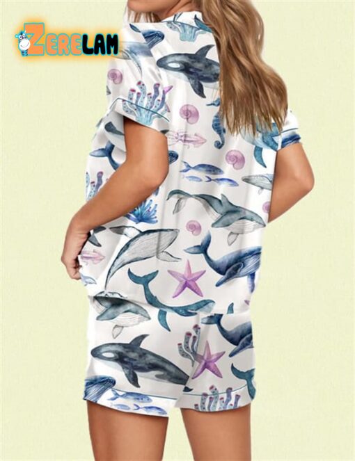 Whales Ocean Conservation Themed Pajama Set