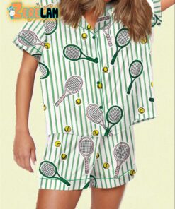 Wimbledon Tennis Satin Pajama Set 1