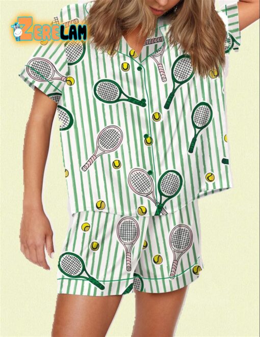 Wimbledon Tennis Satin Pajama Set